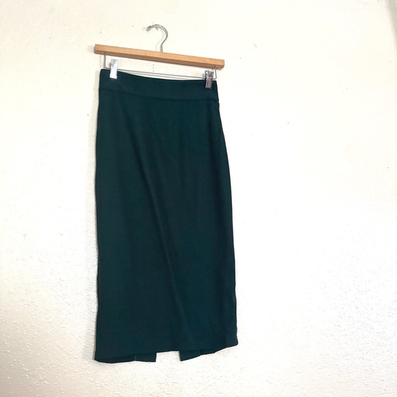 Universal Standard Lynn Luxe Skirt In Scarab Green Pencil NWT 4X XS - Picture 9 of 9